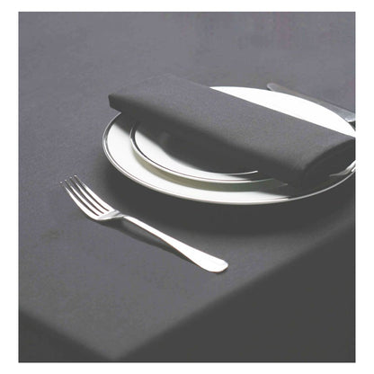 Pewter - Back - Belledorm Amalfi Circular Tablecloth