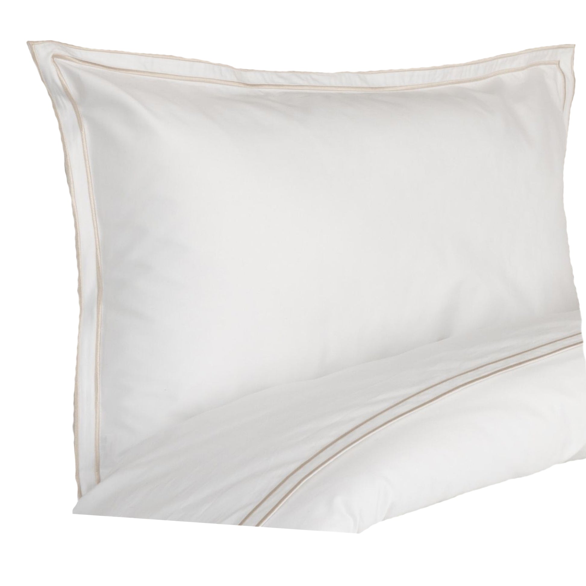 Oyster - Back - Belledorm Savoy Oxford Pillowcase