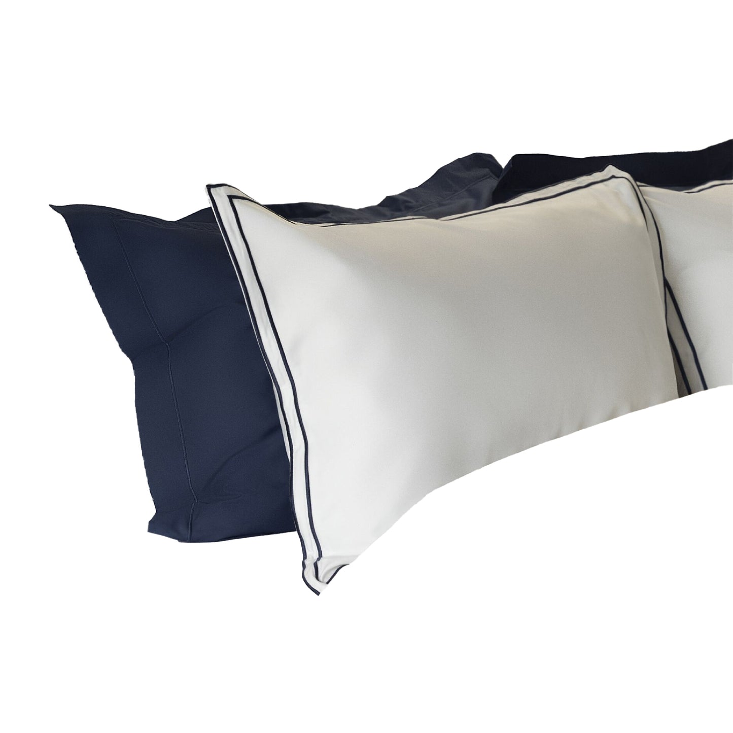 Navy - Front - Belledorm Savoy Oxford Pillowcase