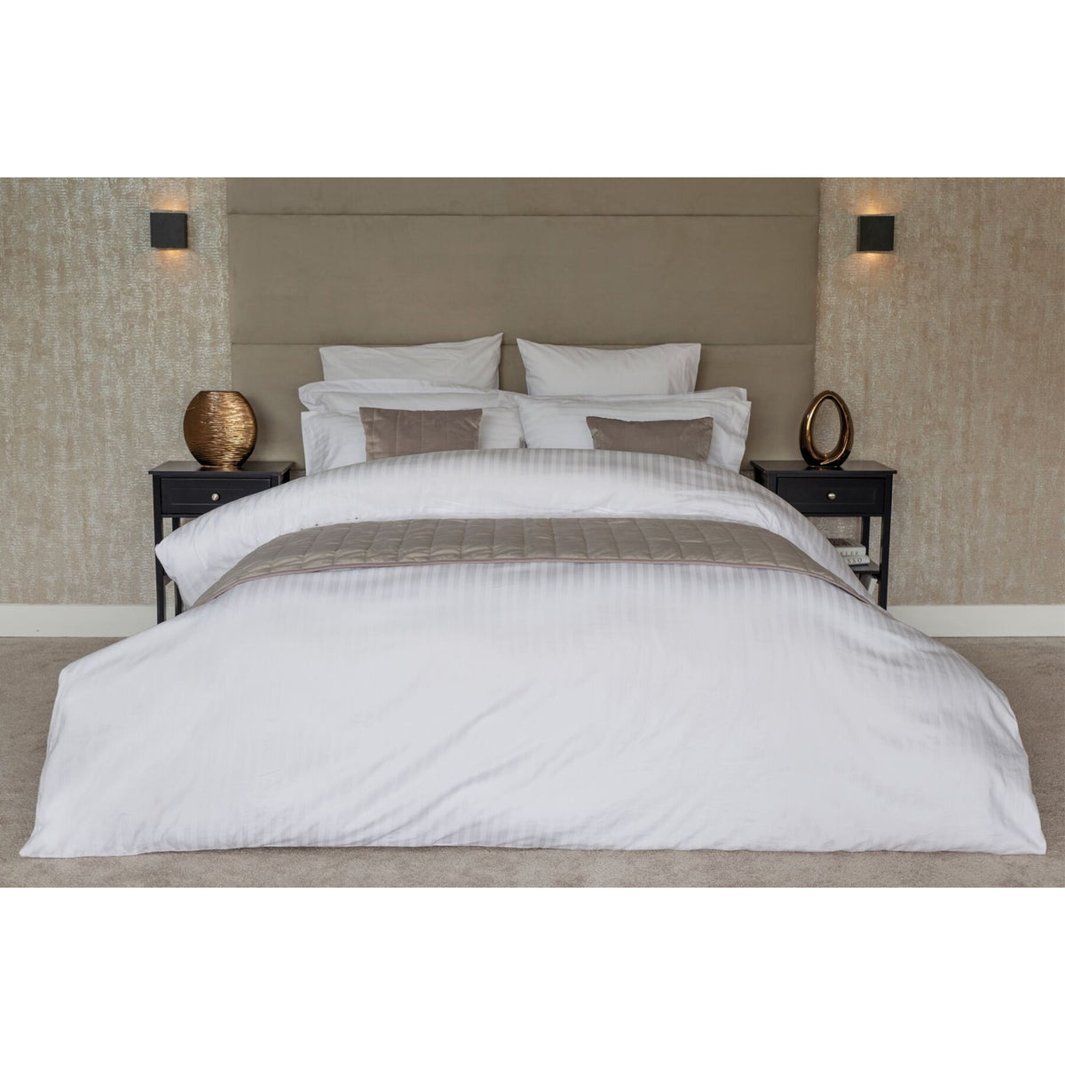White - Side - Belledorm Hotel Tribeca Duvet Cover Set