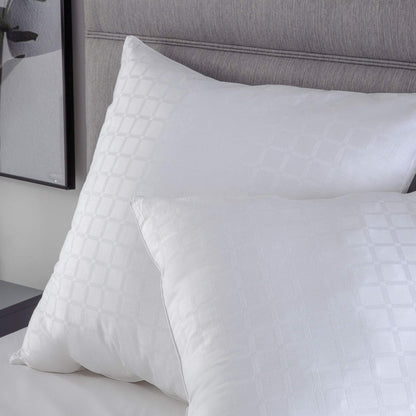 White - Back - Belledorm Square Microfibre Hotel Pillow