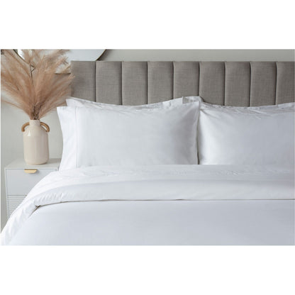 White - Front - Belledorm Embroidered Detail Egyptian Cotton Pillowcase