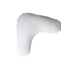 White - Back - Belledorm V Shape Micro Down Hotel Suite Luxury Filled Cushion