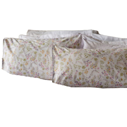 White-Lilac - Back - Belledorm Kira Oxford Pillowcase (Pack of 2)