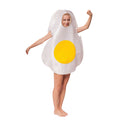 White-Yellow - Front - Bristol Novelty Unisex Adults Fried Egg Costume