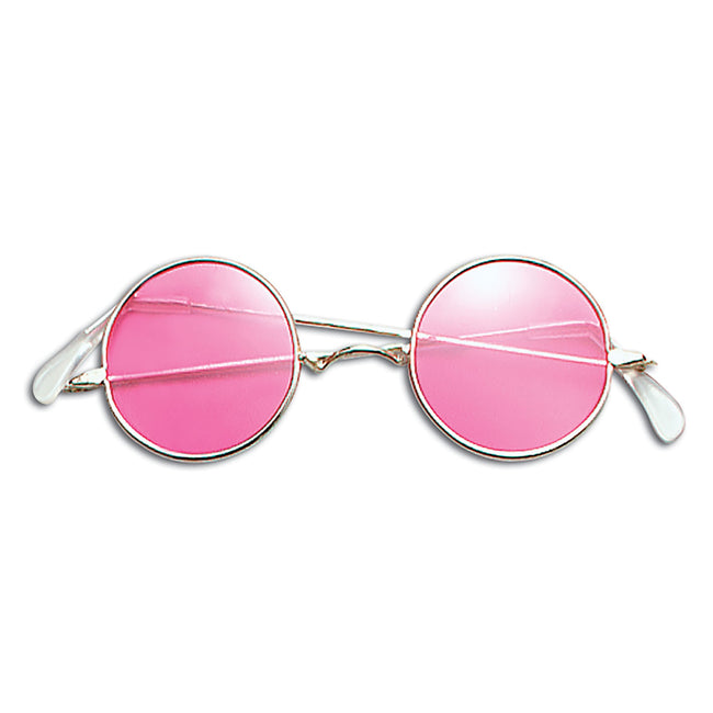 Pink - Front - Bristol Novelty Unisex Adults 60s Style Glasses