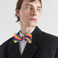 Multicoloured - Back - Bristol Novelty Rainbow Coloured Bow Tie