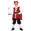 Red-White-Black-Gold - Front - Bristol Novelty Childrens-Kids Medieval King Costume