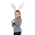 White - Back - Bristol Novelty Childrens-Kids Bunny Big Ear Set