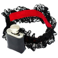 Black-Silver - Back - Bristol Novelty Unisex Adults Garter With Hip Flask