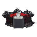 Black-Silver - Front - Bristol Novelty Unisex Adults Garter With Hip Flask