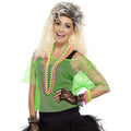 Green - Back - Bristol Novelty Womens-Ladies 80s Mesh Top