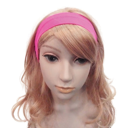 Pink - Back - Bristol Novelty Unisex Adults 80s Hairband