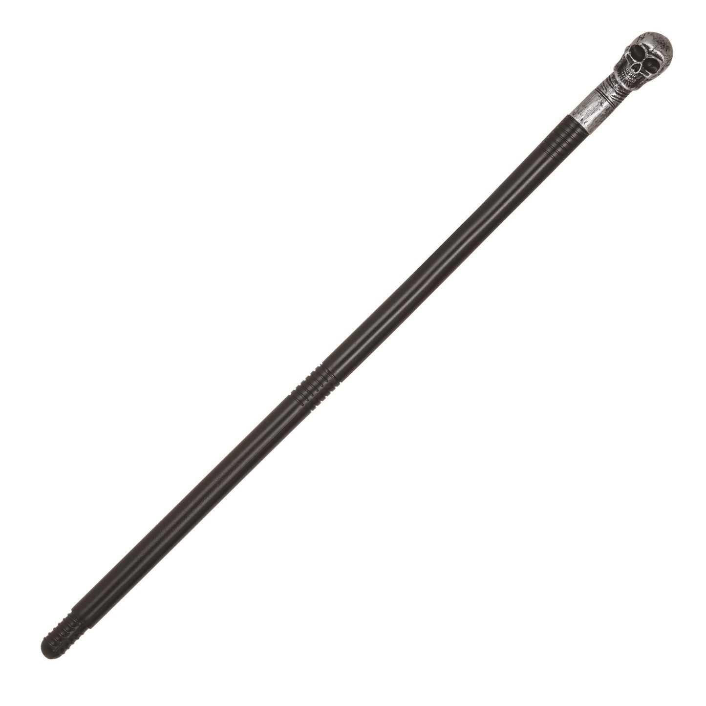 Black-Silver - Front - Bristol Novelty Unisex Adults Skull Cane