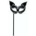 Black - Front - Bristol Novelty Unisex Adults Cat Mask On Stick