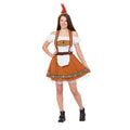 Brown-White - Front - Bristol Novelty Womens-Ladies Country Bar Girl Costume