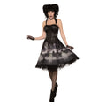 Grey-Black - Front - Bristol Novelty Womens-Ladies Cemetery Doll Dress