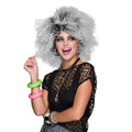 Grey-Black - Front - Bristol Novelty Womens-Ladies 80s Pop Icon Two Tone Wig