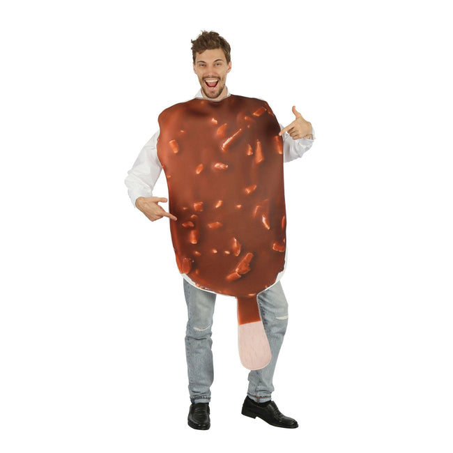 Brown - Front - Bristol Novelty Adults Unisex Chocolate Lolly Costume