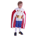 Red-White-Blue-Gold - Front - Bristol Novelty Childrens-Kids King Robe And Shorts Costume