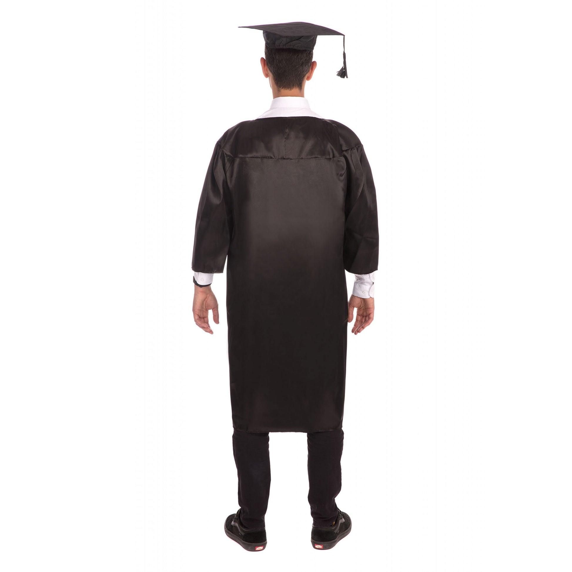 Black - Side - Bristol Novelty Unisex Adults Graduation Robe Costume
