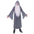 Grey - Front - Bristol Novelty Mens Wizard Cloak Costume
