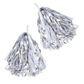 Silver-White - Front - Bristol Novelty Pom Poms (Pair)