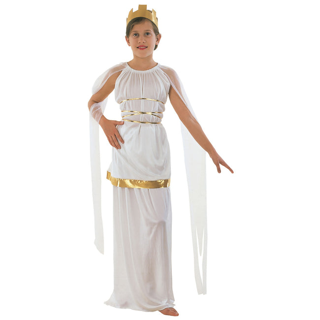 White-Gold - Front - Bristol Novelty Childrens-Girls Budget Grecian Costume