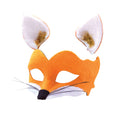 Orange-White - Back - Bristol Novelty Unisex Adults Mask Ears Fox Set