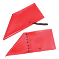 Red - Front - Bristol Novelty Unisex Adults Studded Spats (Pair)