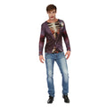 Multicoloured - Front - Bristol Novelty Mens Zombie Bridegroom 3D Print T-Shirt