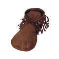 Brown - Front - Bristol Novelty Womens-Ladies Hippie Moccasins