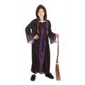 Black-Purple - Front - Bristol Novelty Childrens-Kids Wizard Robe Costume