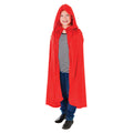 Red - Front - Bristol Novelty Kids-Childrens Velvet Hooded Cloak