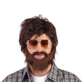 Brown - Front - Bristol Novelty Unisex Vegas Vacation Wig And Beard Set