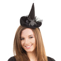Black - Front - Bristol Novelty Womens Diamante Spider Witch Hat