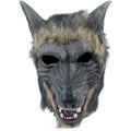 Multicoloured - Back - Bristol Novelty Unisex Adults Brindle Effect Wolf Mask