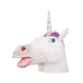 White - Front - Bristol Novelty Unisex Adults Latex Unicorn Mask