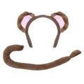 Brown - Front - Bristol Novelty Childrens-Kids Monkey Ears And Tail Accessories Set