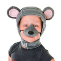 Grey-Pink-Black - Front - Bristol Novelty Childrens-Kids Mouse Hood And Nose Accessories Set