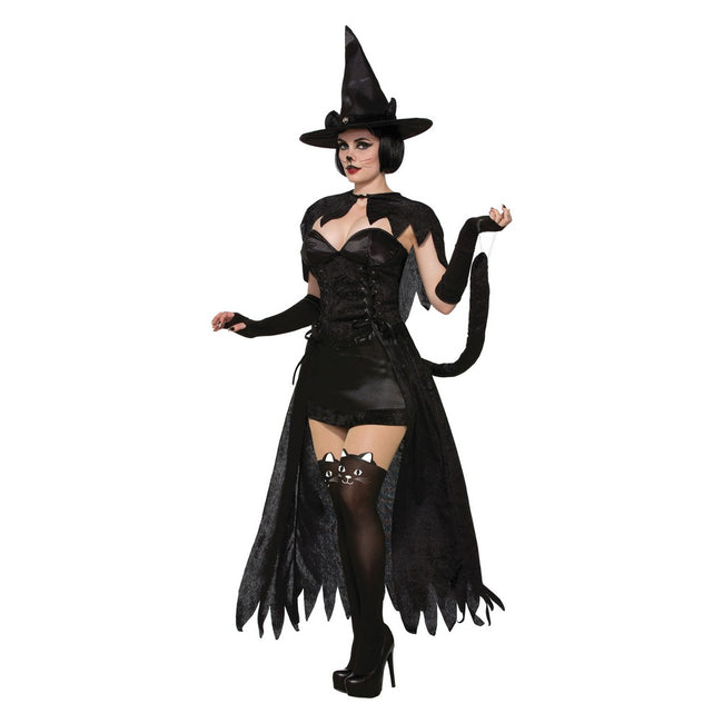 Black - Front - Bristol Novelty Womens-Ladies Wicked Kitten Costume