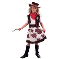 Brown-White - Front - Bristol Novelty Childrens Girls Cowgirl Costume