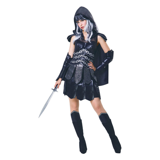 Black - Front - Bristol Novelty Womens-Ladies Dark Warrior Costume