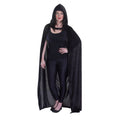 Black - Front - Bristol Novelty Unisex Velvet Hooded Cloak