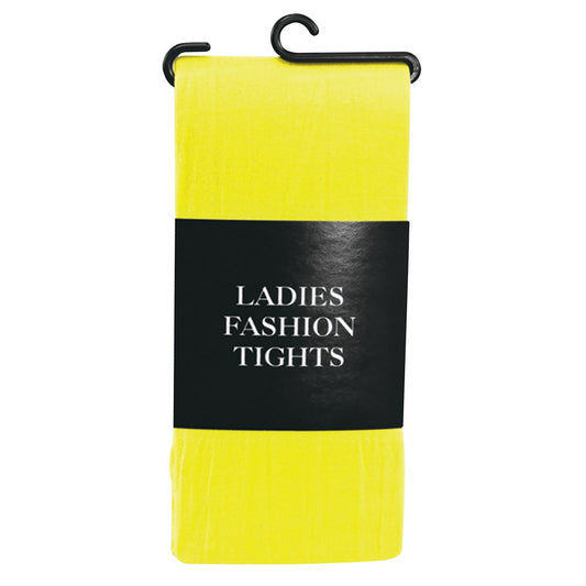 Yellow - Front - Bristol Novelty Womens-Ladies Fashion Tights
