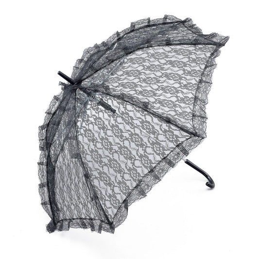 Black - Front - Bristol Novelty Lace Parasol