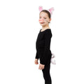 Pink - Back - Bristol Novelty Childrens-Kids Pig Costume Accessories Set