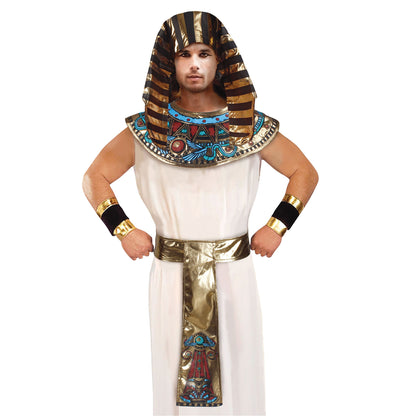 Gold-Black-Blue-Red - Front - Bristol Novelty Unisex Pharaoh Costume Accessories Set