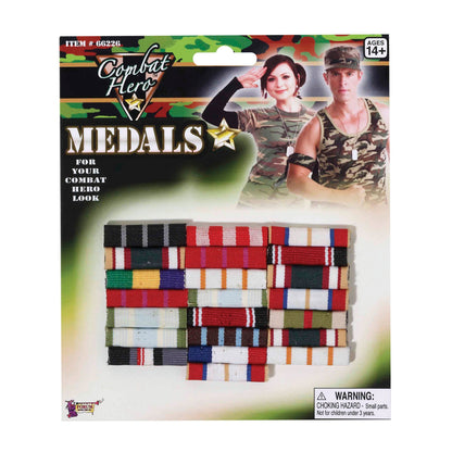 Multicoloured - Back - Bristol Novelty Fake Military Medal Bars