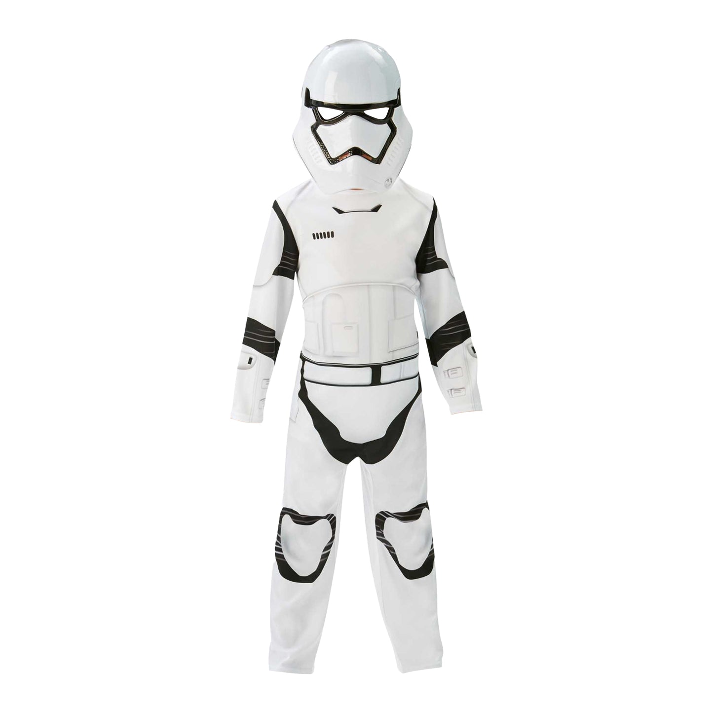 Black-White - Front - Star Wars Stormtrooper Childrens-Kids Episode 7 Costume
